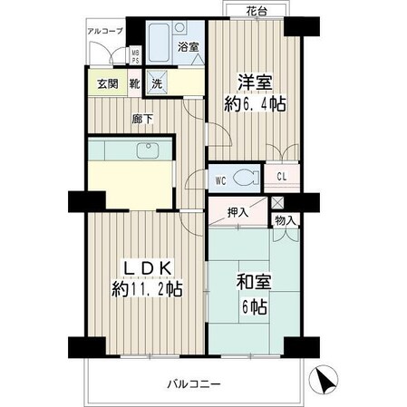 サニーテラス西寺尾の物件間取画像